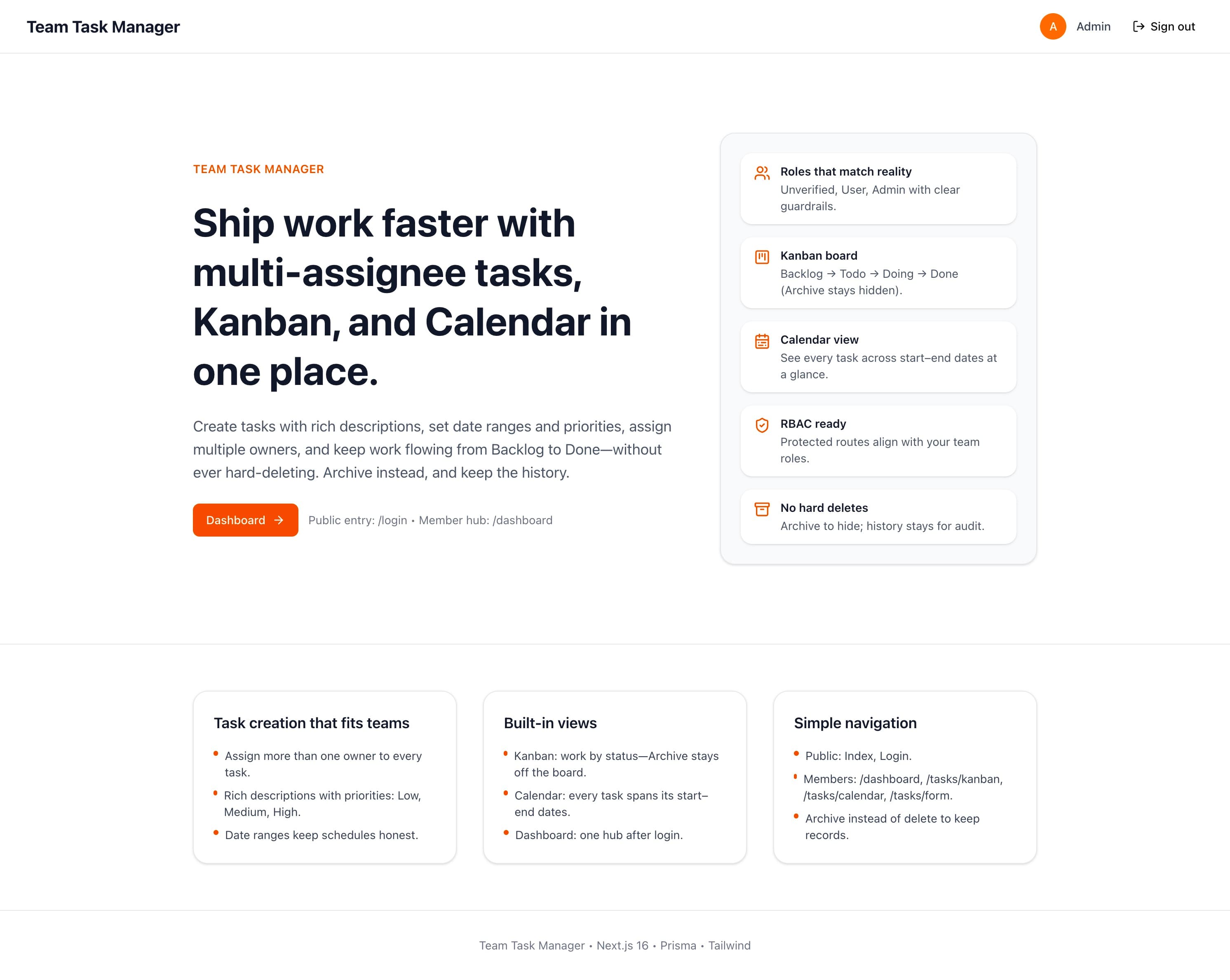 Task Management App screenshot